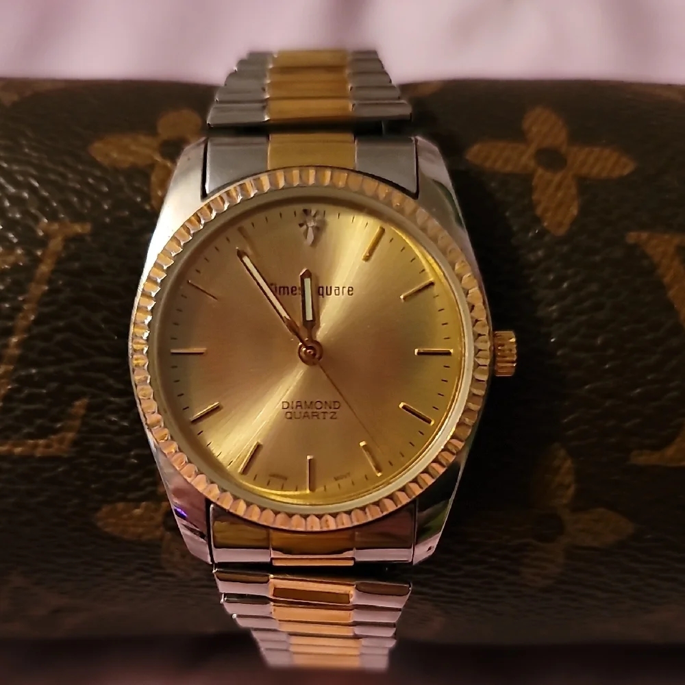 Gold and Silver Time Square‎ Watch